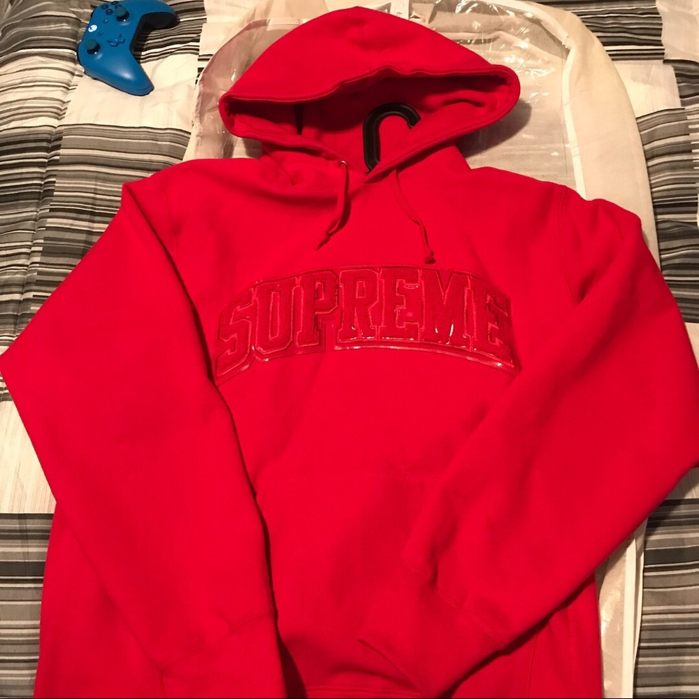 Supreme patent arc hoodie